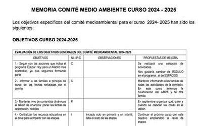 Memoria de evidencias