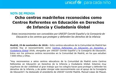 El Ponce, reconocido como Centro Referente por UNICEF