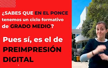 ¿Sabes que en el Ponce tenemos un ciclo formativo de grado medio?