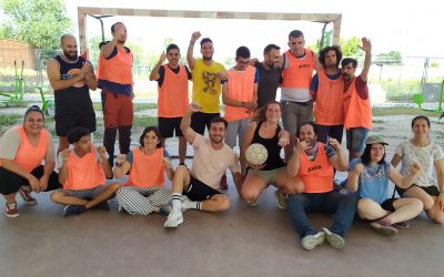 Partido de fútbol con los profes de E.F.